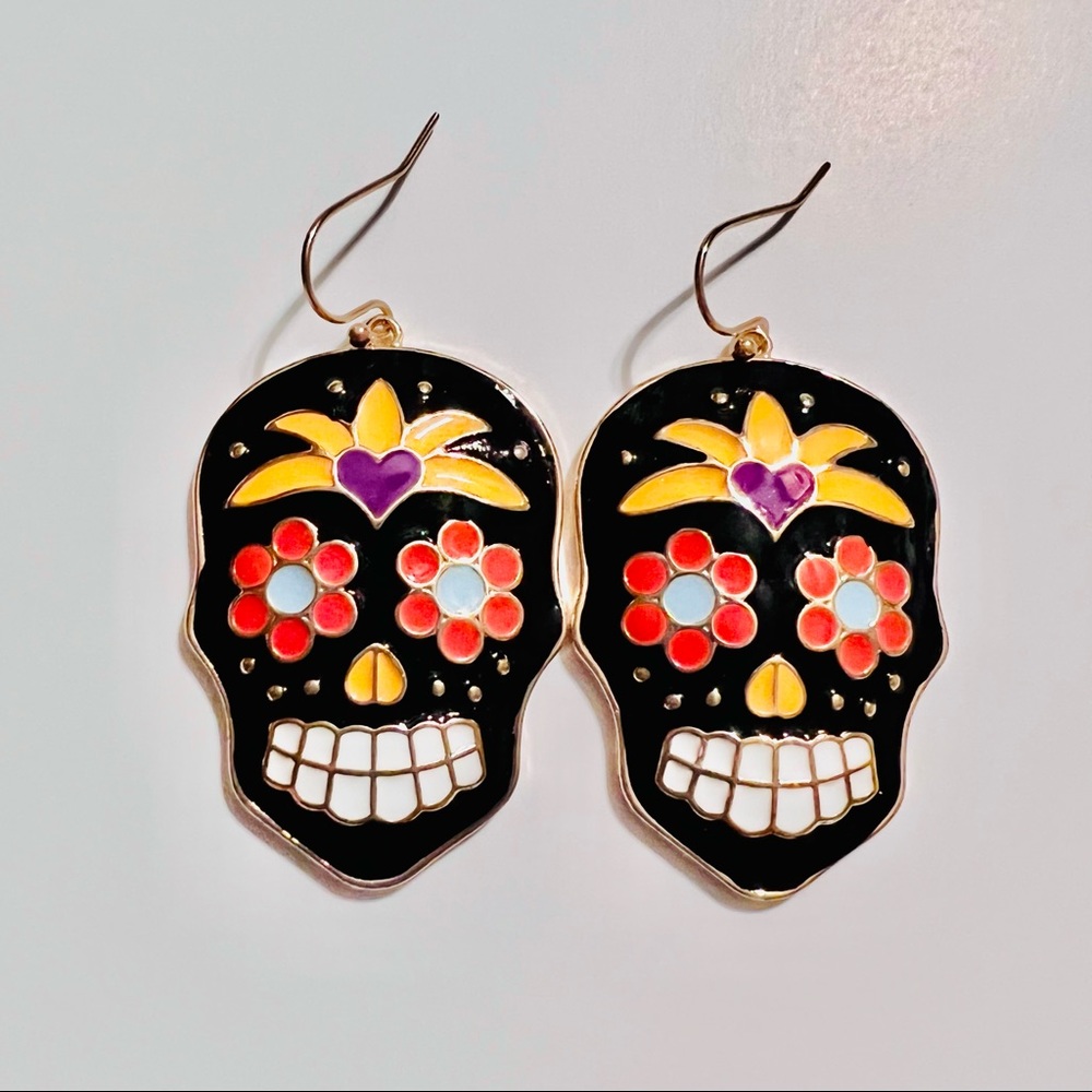 Sugar Skull Dangle Earrings •NEW•